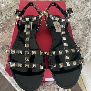 Valentino Rockstud Jelly Flat